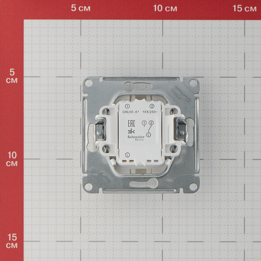 фото Переключатель schneider electric glossa gsl000361 одноклавишный на 2 направления скрытая установка алюминий ip20