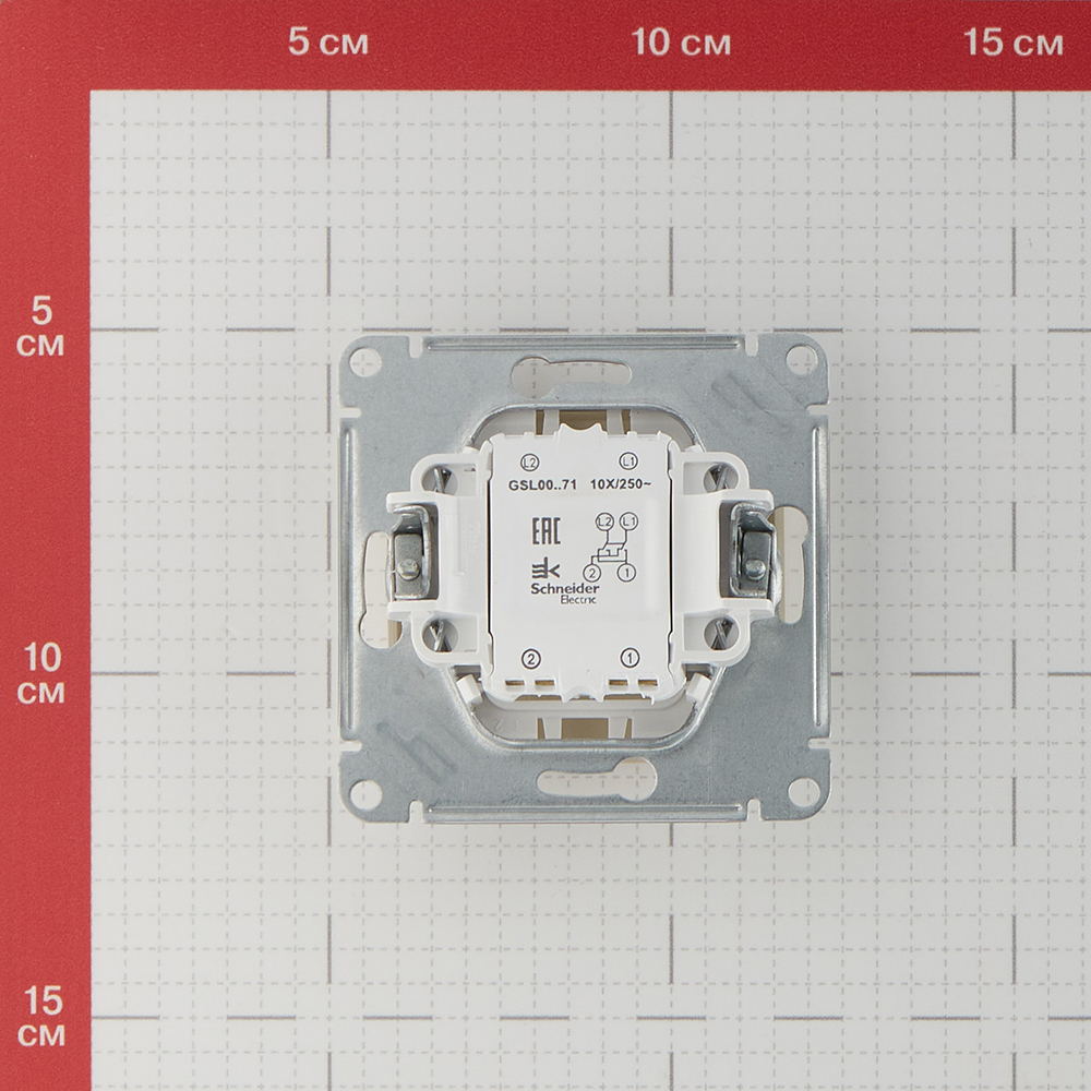 фото Переключатель schneider electric glossa gsl000271 одноклавишный перекрестный скрытая установка бежевый ip20