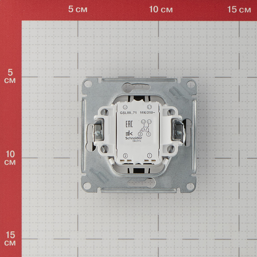 фото Переключатель schneider electric glossa gsl000771 одноклавишный перекрестный скрытая установка черный ip20