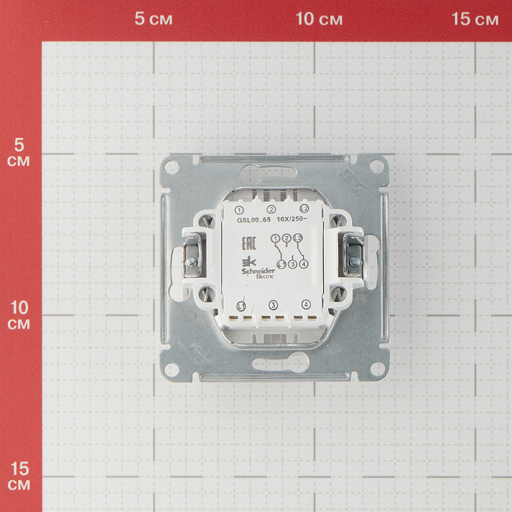 фото Переключатель schneider electric glossa gsl000165 двухклавишный на 2 направления скрытая установка белый ip20