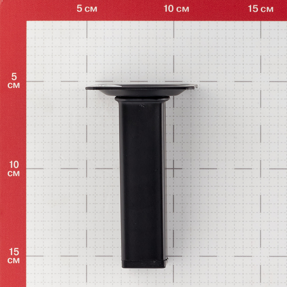 Ножка мебельная стальная 25х25х100 мм черная (1 шт.) от Петрович