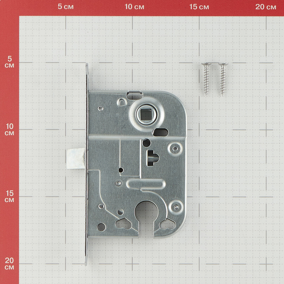 Замок врезной 2018 хром