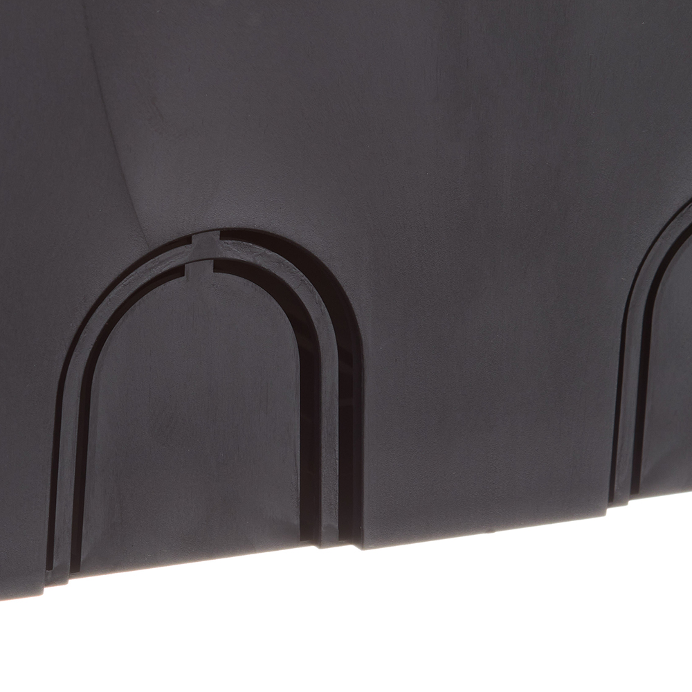 фото Коробка распределительная промрукав (80-0880) для скрытой установки в бетон 256х171х70 мм 14 вводов черная ip20 с крышкой безгалогенная
