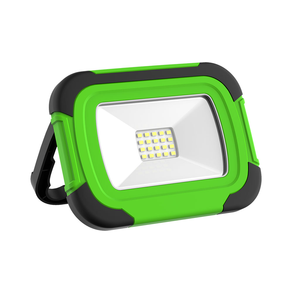 фото Прожектор светодиодный gauss portable до-10 10 вт ip44 6500к плоский корпус переносной зеленый (686400310)