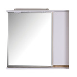 Зеркальный шкаф АСБ-Мебель Марко 800 мм с подсветкой белый/дуб золотой г. Владимир