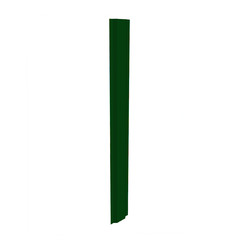 Евроштакетник односторонний П-образный 0,4 мм 125х1500 мм зеленый RAL 6005