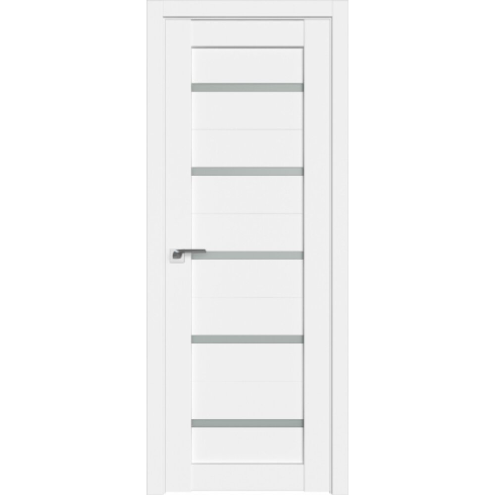 Дверное полотно Profildoors 7U Аляска с матовым стеклом экошпон ...