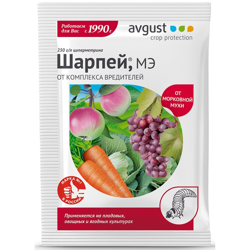 Средство защиты от вредителей Шарпей 1,5мл.(пакет)/Август — купить в ...