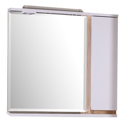 Шкаф зеркальный Asb-Mebel Марко 744х800х145 мм белый