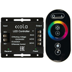 Контроллер для светодиодной ленты RGB Ecola 288(576) Вт 12(24) В IP20 с пультом