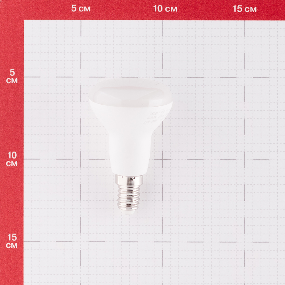 фото Лампа светодиодная hesler 5 вт e14 рефлектор r50 4000к теплый белый свет 230 в матовая