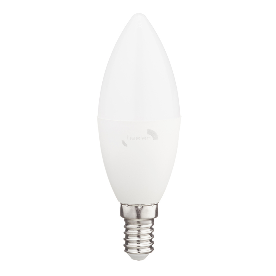 Лампа светодиодная Hesler 8 Вт E14 свеча C37 840 Лм 4000К естественный свет 230 В матовая