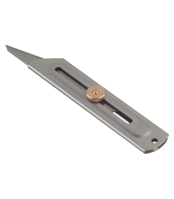 фото Нож строительный olfa 20 мм с трапециевидным выдвижным лезвием стальной корпус