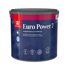 Краска моющаяся Tikkurila Euro Power 7 база С бесцветная 2,7 л