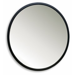 Зеркало Мир зеркал Манхэттен d 770 мм круглое металлический профиль черное
