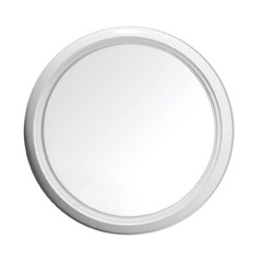 Зеркало Серебряные зеркала Рекорд d 700 мм круглое с рамой белый
