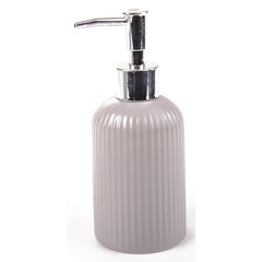 Дозатор для жидкого мыла Аквалиния Плиссе серый матовый (CE1610SA-LD)