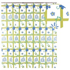 Штора для ванной комнаты Аквалиния 180х180 см цветы