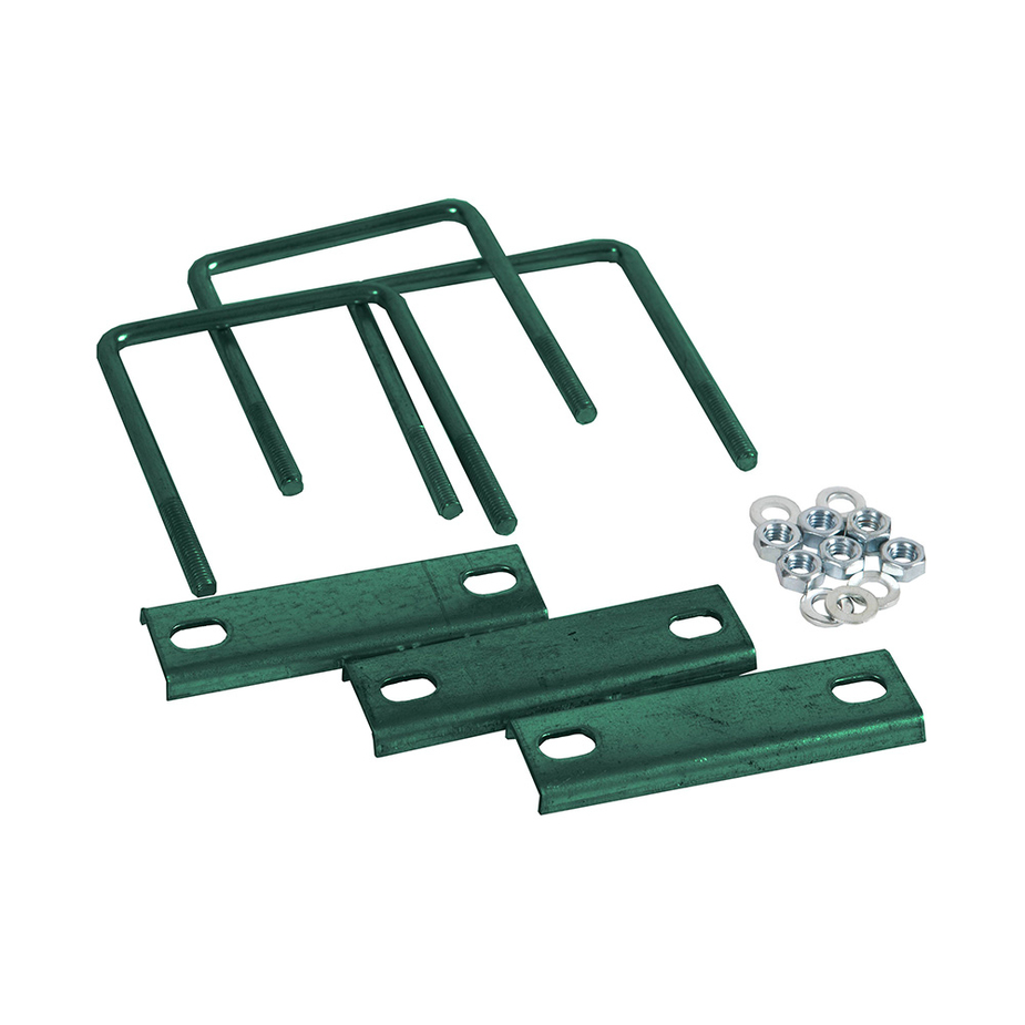 Крепление сетки/секции заборной к столбам 60х60 мм цинк + порошковое ...