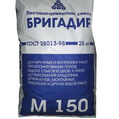 Смесь цементно-песчаная (ЦПС) М-150 25 кг