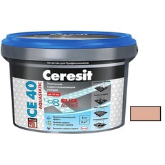 Затирка цементная Ceresit CE 40 aquastatic розовая 2 кг