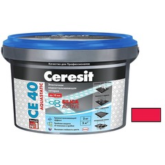 Затирка цементная Ceresit CE 40 aquastatic чили 2 кг