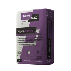 Ровнитель(наливной пол) универсальный New Mix Nivelir Extra самовыравнивающийся быстротвердеющий 20 кг