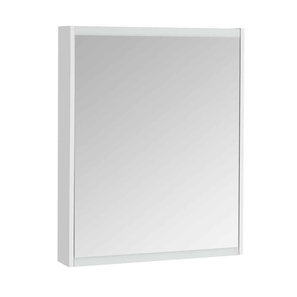 Зеркальный шкаф Aquaton Нортон 650х810х130 мм белый шкаф пенал aquaton нортон r белый глянец