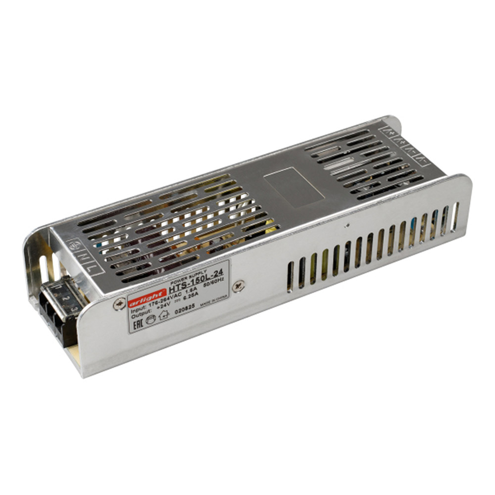 Блок питания для светодиодного светильника Arlight металлический 150 Вт IP20 176-264/24 В