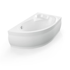 Ванна акриловая Mirsant Premium Фанагория 170х100 см с каркасом и панелью угловая правая