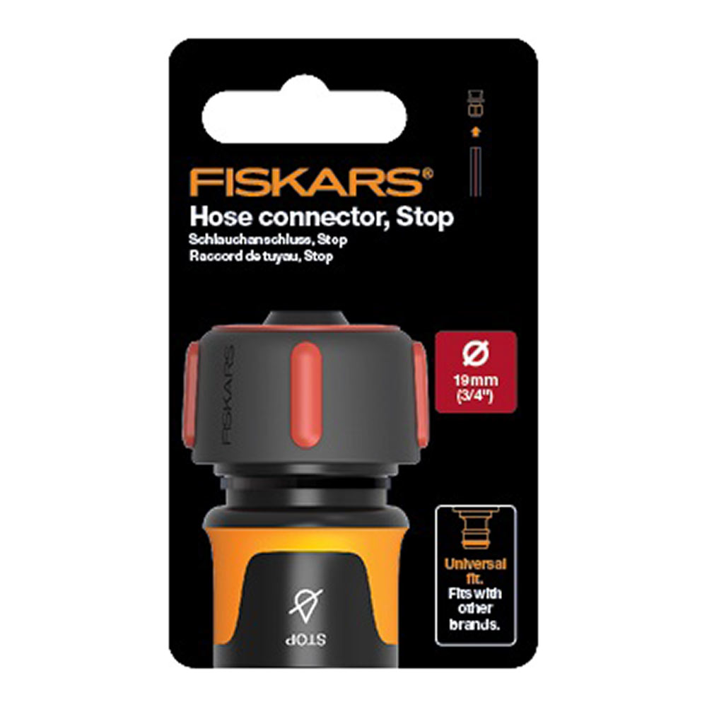 Коннектор для шланга Fiskars (1027081) 3/4 с автостопом