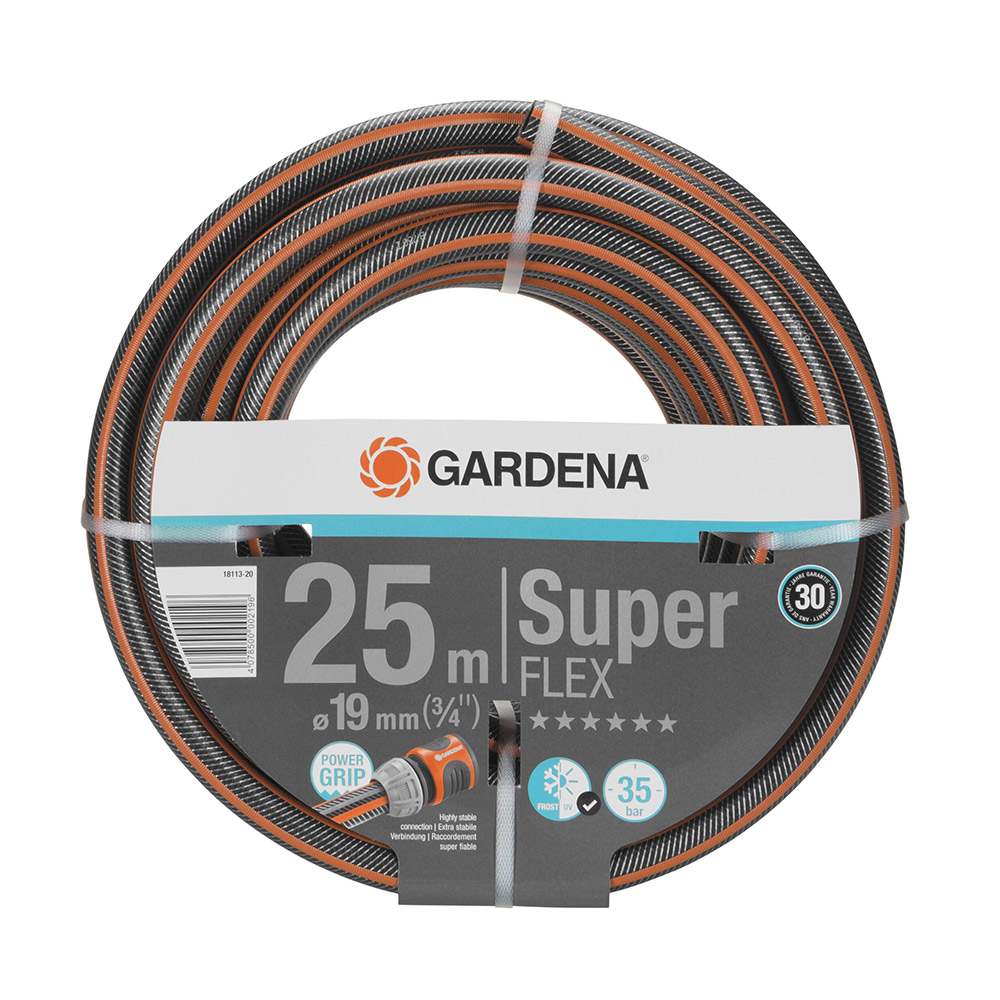 Шланг поливочный 3/4 25 м трехслойный Gardena SuperFLEX (18113-20.000.00)