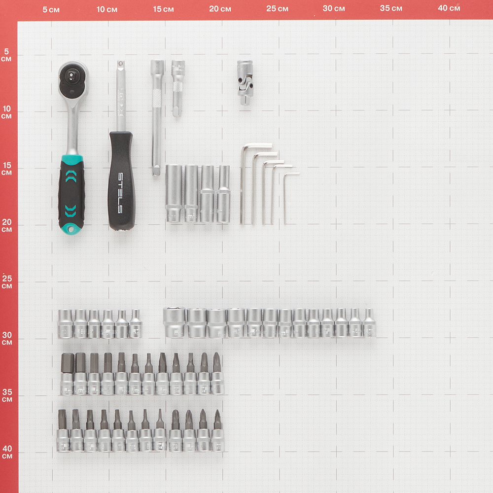 фото Набор инструментов универсальный stels (14101) (57 шт.)
