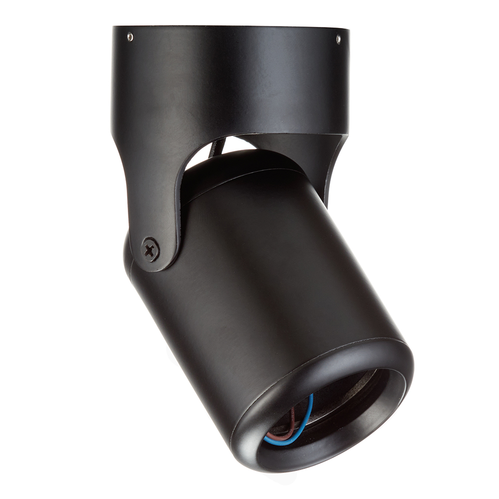 фото Светильник накладной novotech pipe (370453) поворотный gu10 d75х134 мм 50 вт 220 в ip20 цилиндрический черный