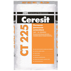 Шпаклека цементная Ceresit СТ 225 финишная белая 25 кг