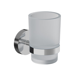 Стакан для ванной Iddis Sena с держателем стекло матовый/металл хром (SENSSG1i45)