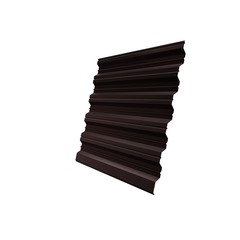 Профнастил НС35R 1,06 м 0,5 мм Satin коричневый RAL 8017