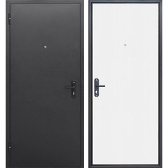 Дверь входная Ferroni Стройгост 5 РФ левая антик серебро - дуб белый 960х2050 мм