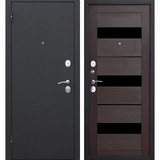 Дверь входная Ferroni Garda левая черный муар - темный кипарис 960х2050 мм