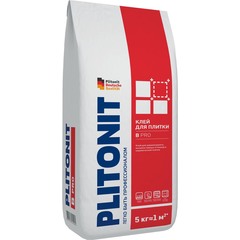 Клей для плитки и керамогранита Plitonit B Pro серый (класс С1) 5 кг