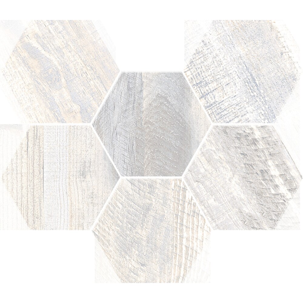 Плитка декор Estima Hexagon SP00 мозаика неполированная 250x285x10 мм ...