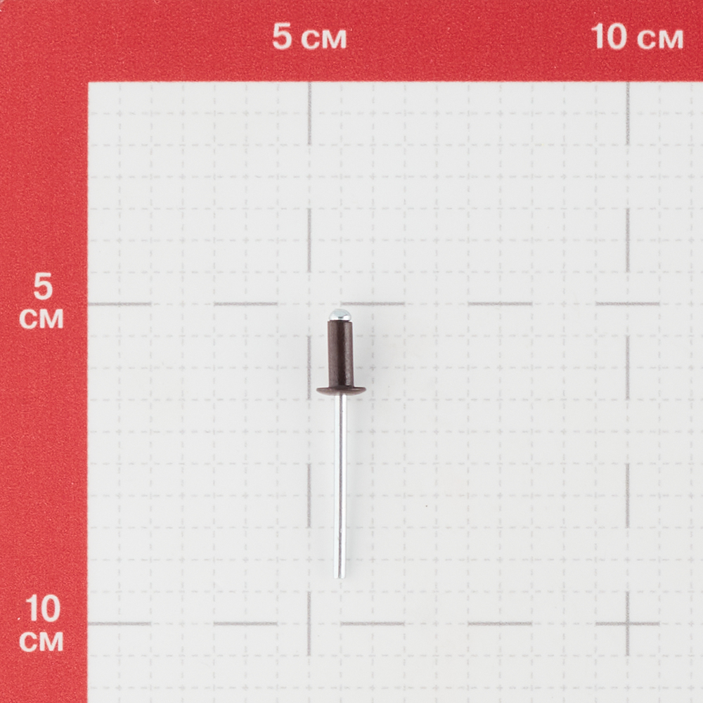 фото Заклепка вытяжная 4,0x10 мм алюминий/сталь коричневая ral 8017 (100 шт.) стройметиз