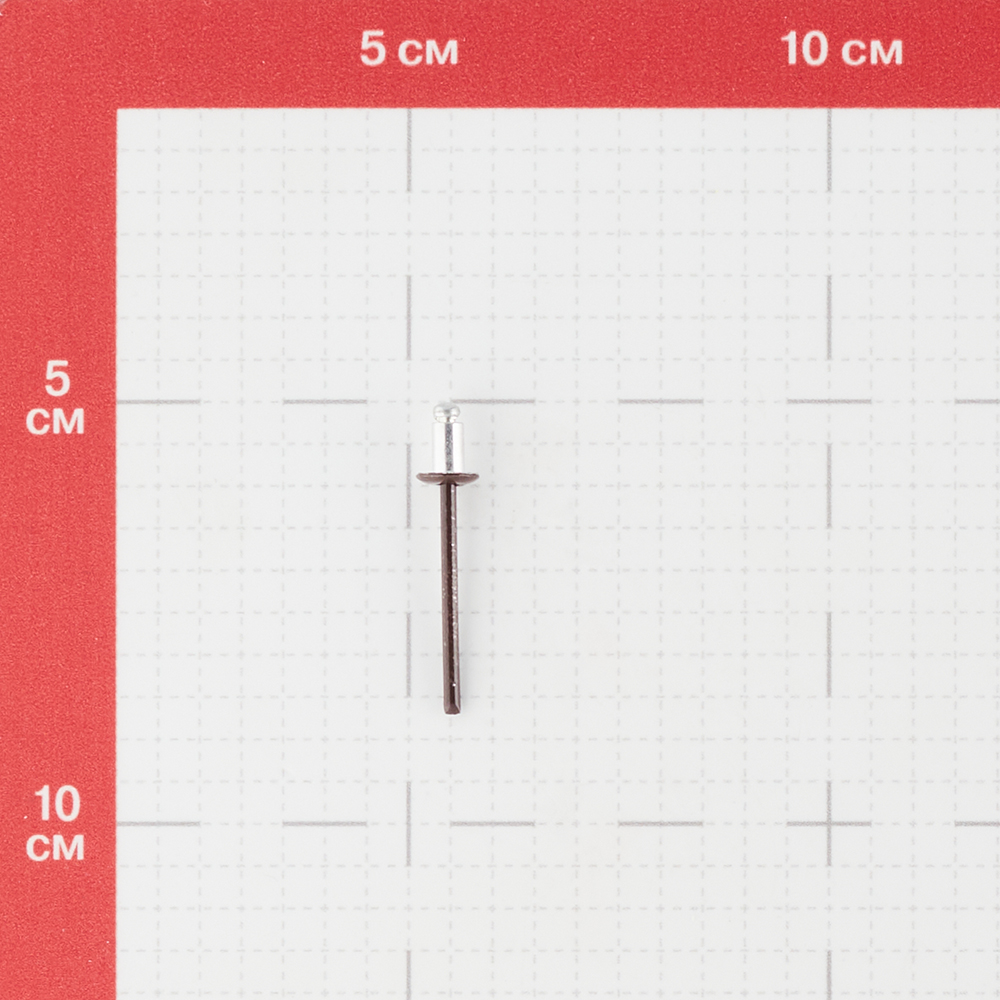 фото Заклепка вытяжная 4,0x6 мм алюминий/сталь коричневая ral 8017 (100 шт.) стройметиз