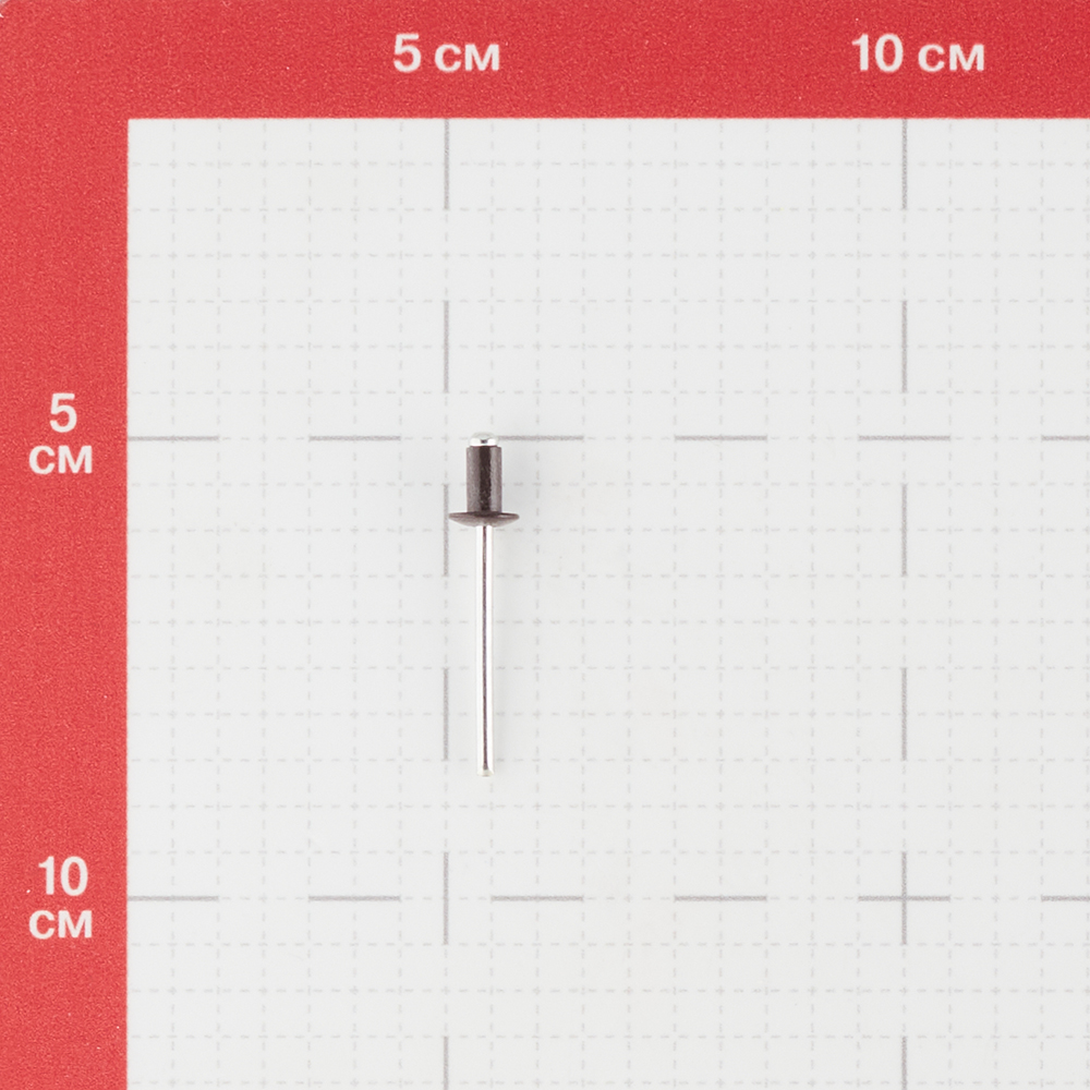 фото Заклепка вытяжная 4,0x8 мм алюминий/сталь коричневая ral 8017 (100 шт.) стройметиз