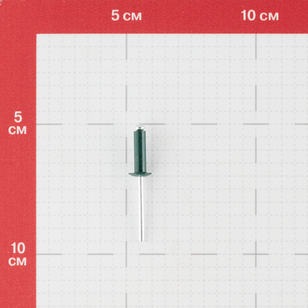 фото Заклепка вытяжная 4,8x16 мм алюминий/сталь зеленая ral 6005 (100 шт.) стройметиз