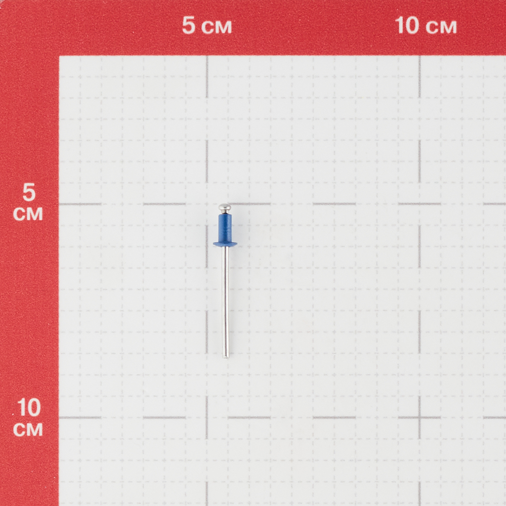 фото Заклепка вытяжная 3,2x6 мм алюминий/сталь синяя ral 5005 (100 шт.) стройметиз