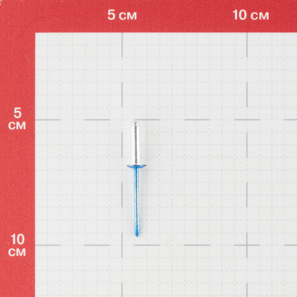 фото Заклепка вытяжная 4,0x16 мм алюминий/сталь синяя ral 5005 (100 шт.) стройметиз