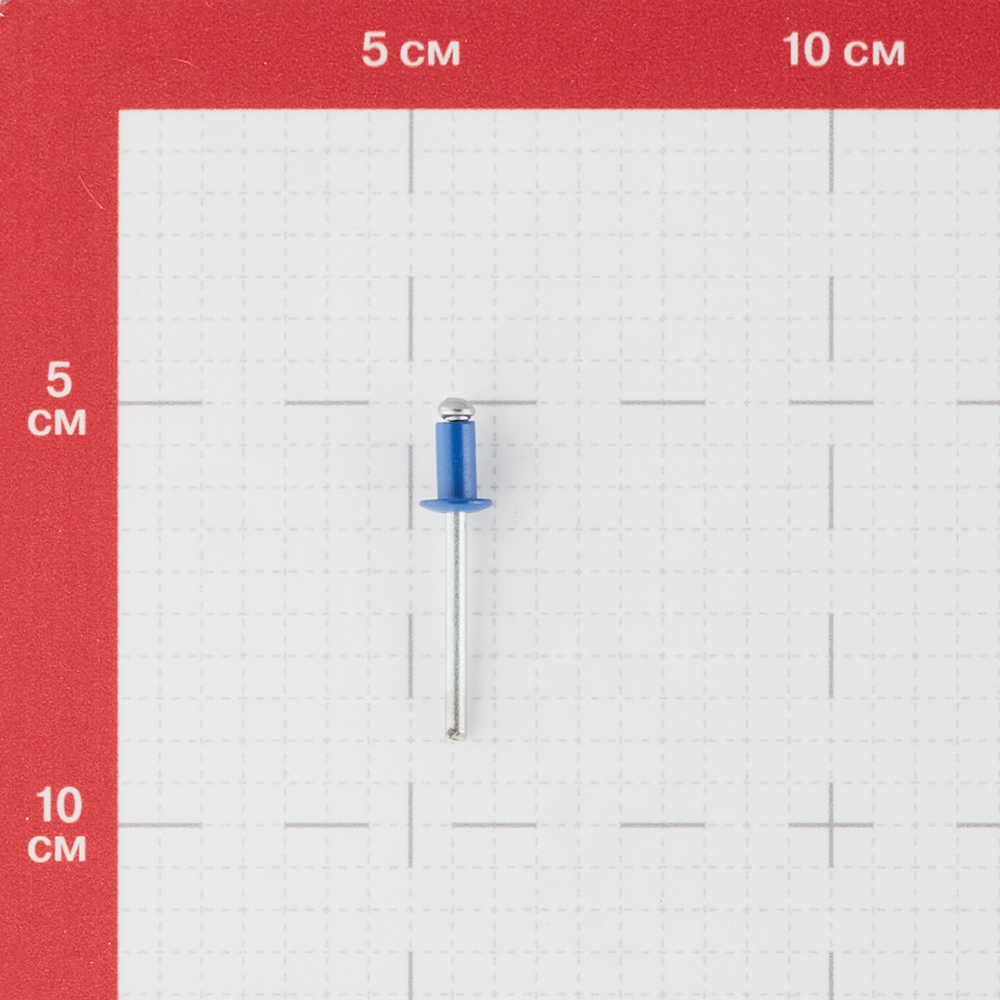фото Заклепка вытяжная 4,8x10 мм алюминий/сталь синяя ral 5005 (100 шт.) стройметиз
