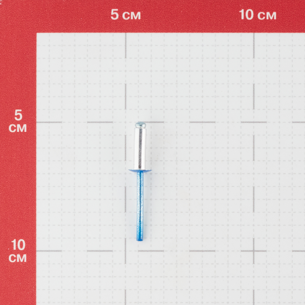 фото Заклепка вытяжная 4,8x16 мм алюминий/сталь синяя ral 5005 (100 шт.) стройметиз