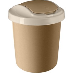 Контейнер для мусора Spin&Clean Ориджинал 12 л кофейная